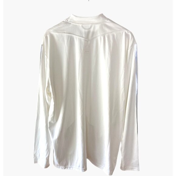 Adidas Size 2XL Polyester Full-Zip Slim Fit Track 3-Stripe Detail Jacket White - Picture 5 of 9